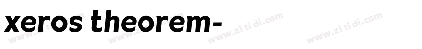 xeros theorem字体转换